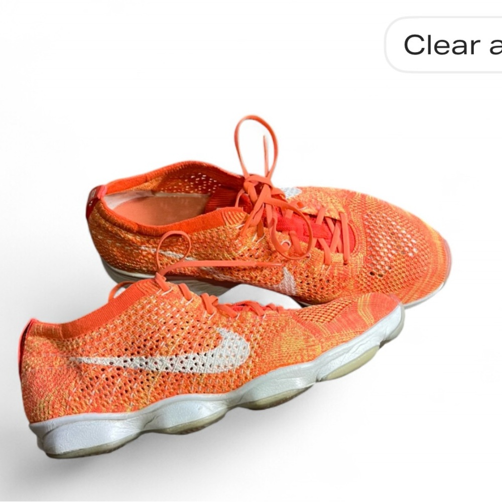 Nike Bright Orange Knit Shoes. GYM ! !